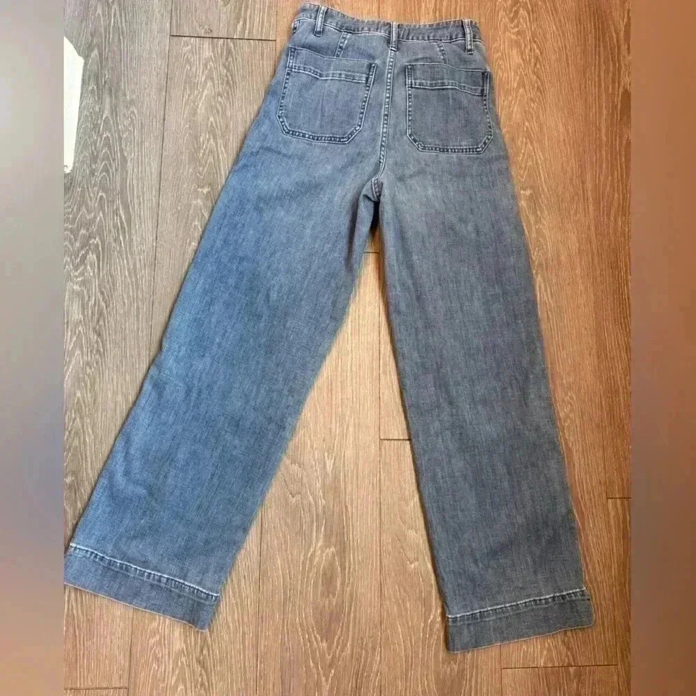 Madewell High-Rise Wide-Leg Jeans in Classic Blue - Picture 7 of 10